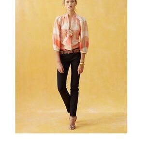 Anthropologie Maeve Neapolitan Plaid Blouse